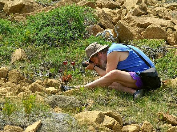 John Photographing at Trout River Tablelends